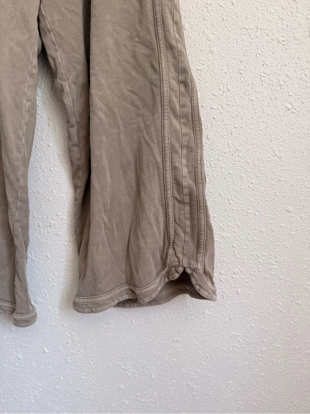 Easel taupe brown wide leg drawstring baggy pants Womens L - Picture 5 of 7